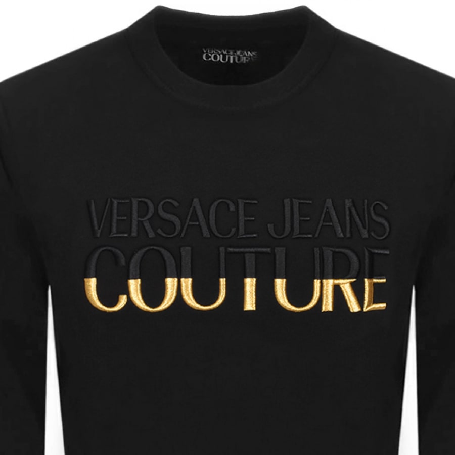 Alternative Image for ProductVersace Jeans Couture Logo Sweatshirt Black2